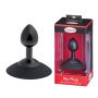 MALESATION Alu-Plug with suction cup small, black - 2