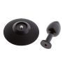 MALESATION Alu-Plug with suction cup small, black - 4