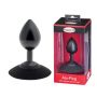 MALESATION Alu-Plug with suction cup medium, black - 2