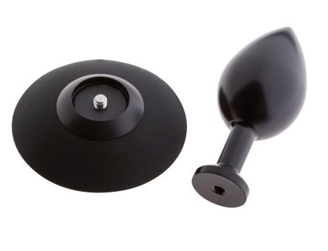 MALESATION Alu-Plug with suction cup large, black - 3