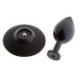 MALESATION Alu-Plug with suction cup large, black - 4