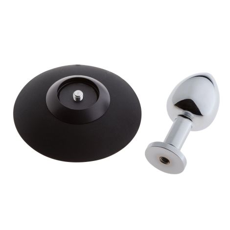 MALESATION Alu-Plug with suction cup small, chrome - 3