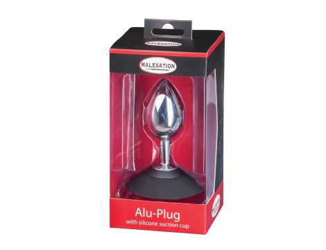 MALESATION Alu-Plug with suction cup large, chrome - 6