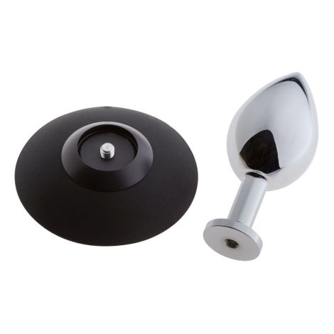 MALESATION Alu-Plug with suction cup large, chrome - 3