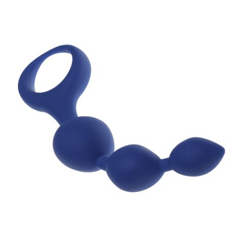 Plug/kulki-Dildo Silic. Triball. Amuse-G. Blue - 2