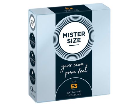 Mister Size 53mm pack of 3