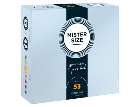 Mister Size 53mm pack of 36