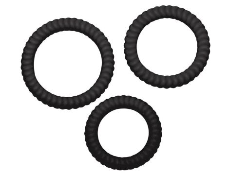 Lust 3 Cock Rings black - 3