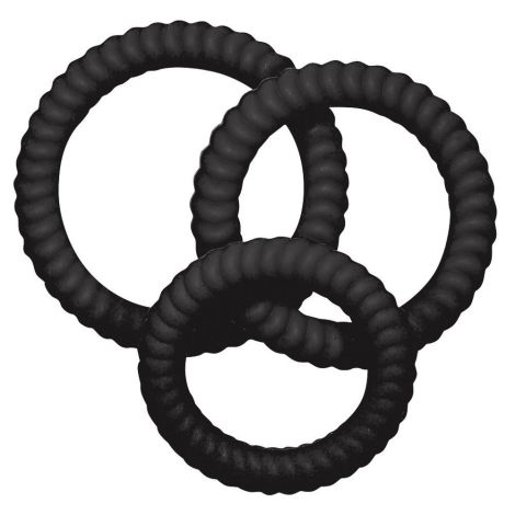 Lust 3 Cock Rings black - 2