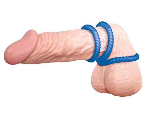 Lust 3 Cock Rings blue - 4