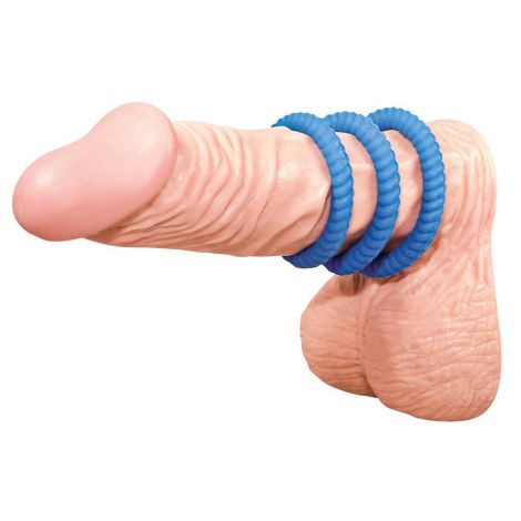 Lust 3 Cock Rings blue - 3