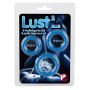 Lust 3 Cock Rings blue - 2