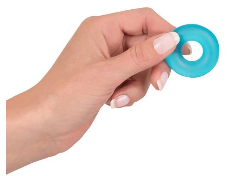 Stretchy Cockring Frosted Blue - 4