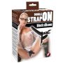 Double Strap On Black Silicone - 2