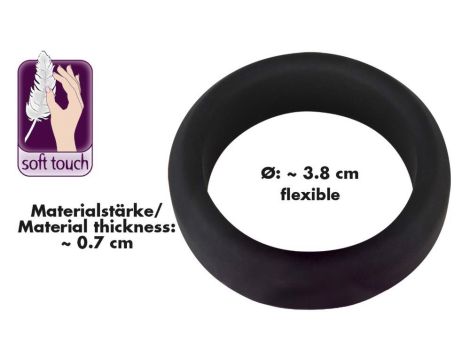 Black Velvets Cock Ring 3.8 cm - 7