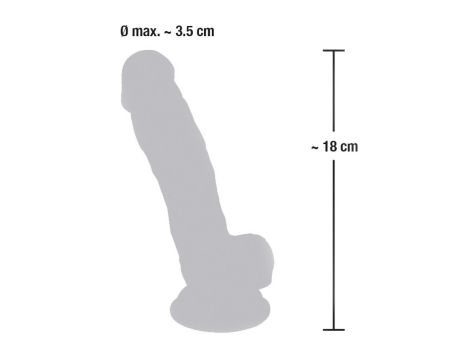 Medical Silicone Dildo 18 cm - 8