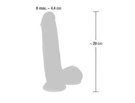 Medical Silicone Dildo 20 cm - 8