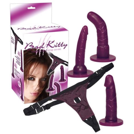 Bad Kitty Strap-on purple - 8