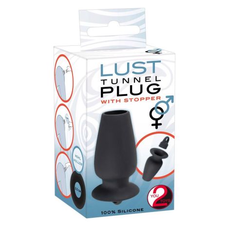 Lust Tunnel Plug with Stopper