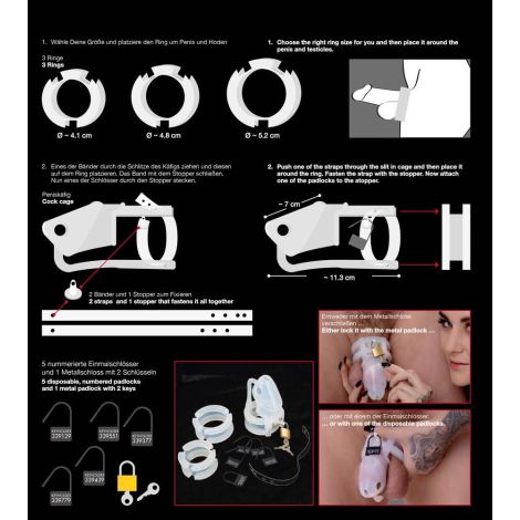 Cock Cage Set 15 pcs. - 9