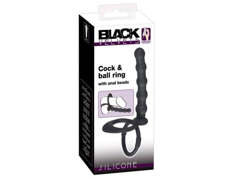 Black Velvets Cock & ball ring