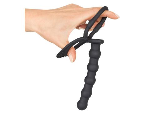 Black Velvets Cock & ball ring - 6