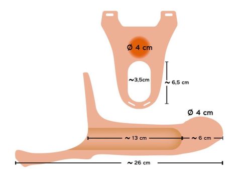 Silicone Strap-on +6cm large - 8