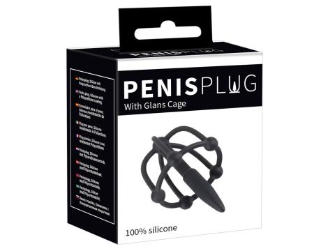 Penis Plug with Glans Cage