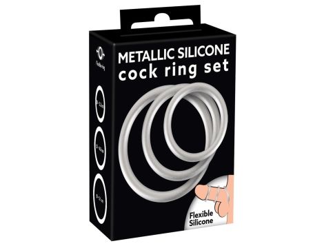 Metallic Silicone Cock ring se