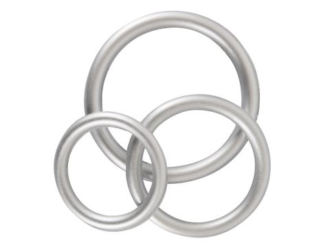 Metallic Silicone Cock ring se - 4