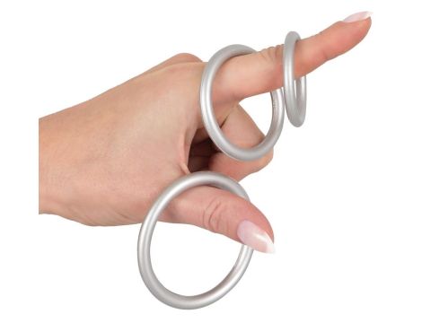 Metallic Silicone Cock ring se - 6