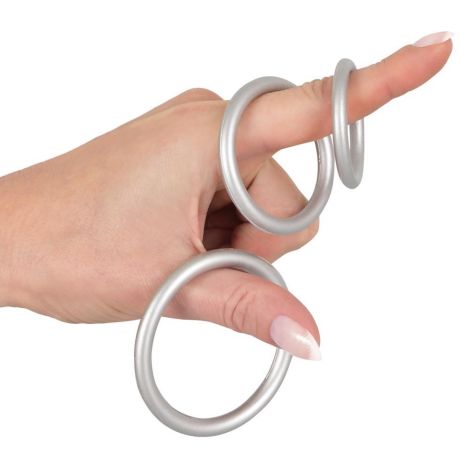 Metallic Silicone Cock ring se - 6