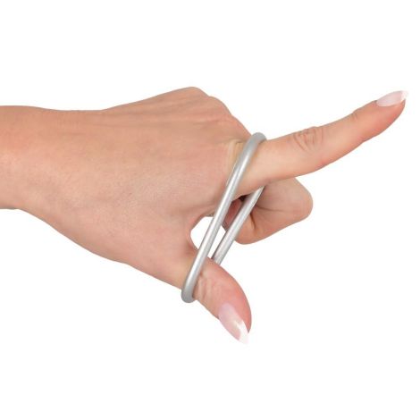 Metallic Silicone Cock ring se - 7