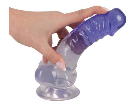 Crystal Clear Dildo with balls - 6