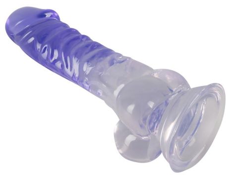 Crystal Clear Dildo with balls - 7