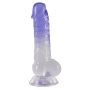 Crystal Clear Dildo with balls - 4