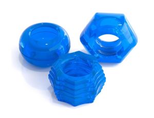 C Deluxe Cock Ring Set Blue - image 2