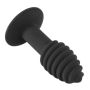 Black Velvets Twist butt plug - 4