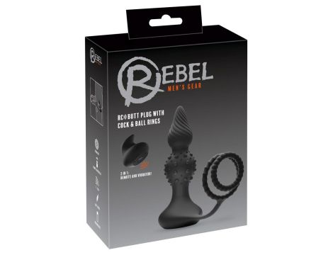 Rebel RC butt plug with cock&b