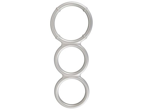 Metallic Silicone Triple Ring - 2