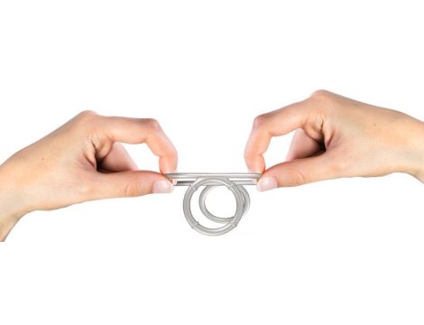 Metallic Silicone Triple Ring - 5