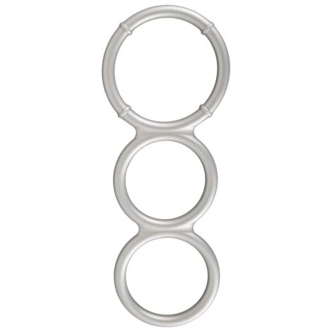 Metallic Silicone Triple Ring - 2