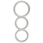 Metallic Silicone Triple Ring - 3