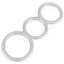 Metallic Silicone Triple Ring - 4