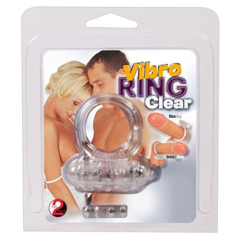 Vibro ring Clear Silicone