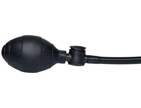 True Black Vibrating Butt Plug - 6