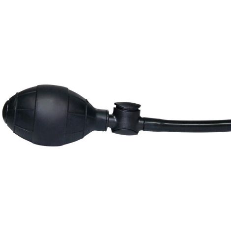 True Black Vibrating Butt Plug - 6