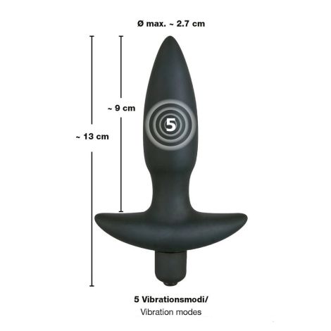 Black Velvets Vibr. Small Plug - 6