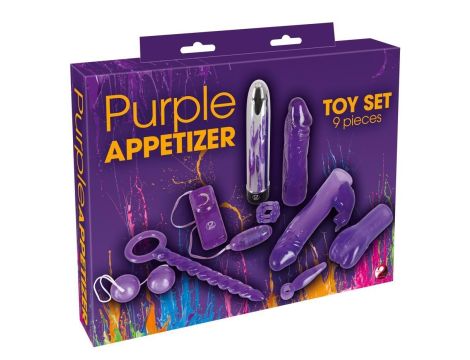 Purple Appetizer 9-piece set