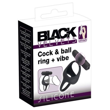 Black Velvets Cock & Ball Ring